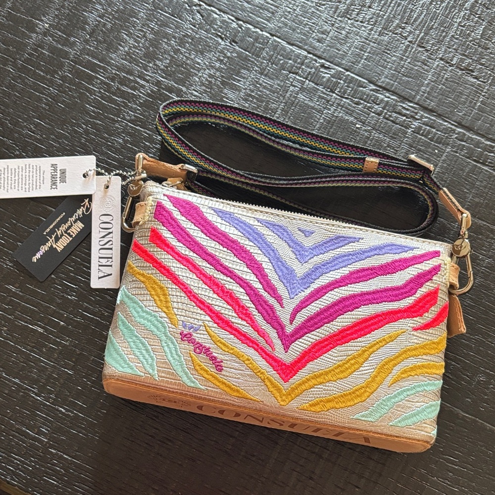 Consuela Vibrant Multicolor Crossbody Bag